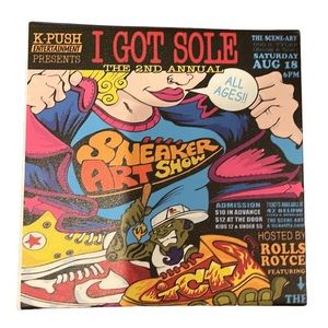 Sneaker art sneakers on a canvas size is 8”x8”x8”x8”